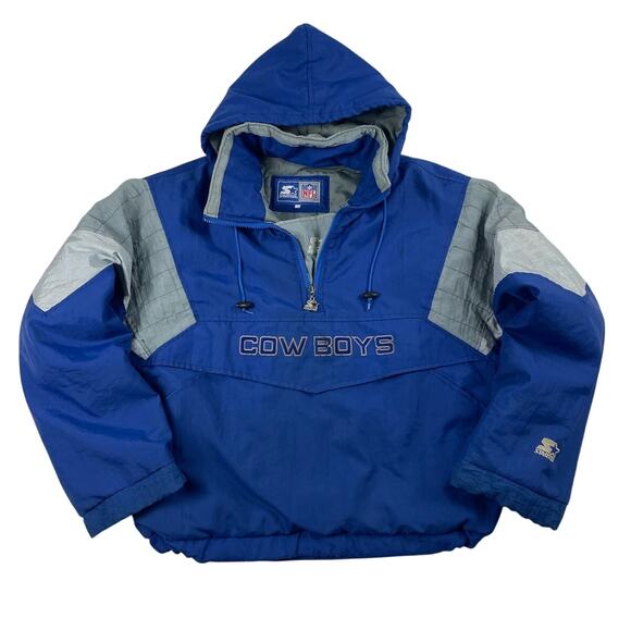 Vintage Dallas Cowboys NFL Starter Football Puffer Jacket 90s Fits like Large